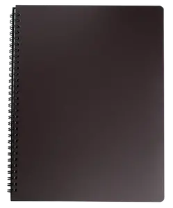 Блокнот Buromax "OFFICE" А6 96 арк. клітинка пластикова політурка коричневий (BM.24651150-19)