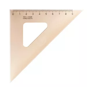 Трикутник KOH-I-NOOR 45 гр.х113 см. пластик димчастий (745399)