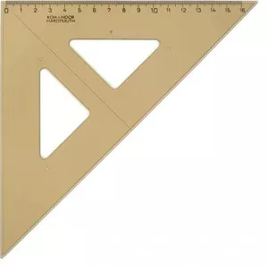 Трикутник KOH-I-NOOR 45 гр.х177 см. пластик димчастий (744151)