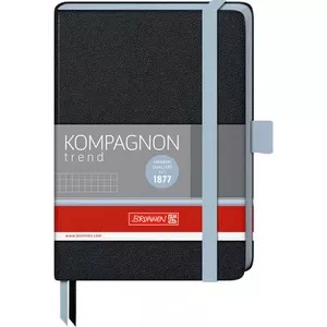 Книга записна Компаньйон чорн. А6- кліт. блак. зріз