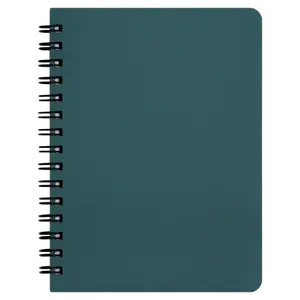 Блокнот Buromax "OFFICE" А6 96 арк. клітинка пластикова політурка зелений (BM.24651150-04)