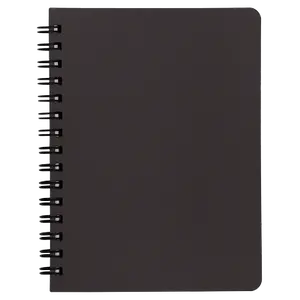 Блокнот Buromax "OFFICE" А6 96 арк. клітинка пластикова політурка чорний (BM.24651150-19)