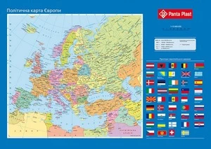Підкладка для письма "Карта Європи", 590x415мм