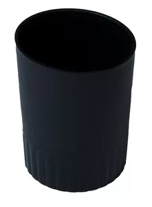 Стакан для ручок Buromax JOBMAX чорна кругла пластик (BM.6351-01)