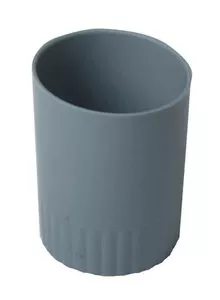Стакан для ручок Buromax JOBMAX сіра кругла пластик (BM.6351-09)