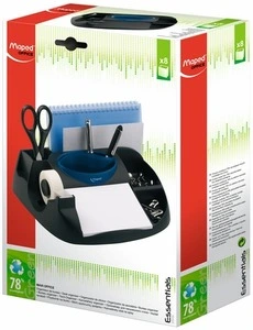 Підставка-органайзер Maped ESSENTIALS GREEN Maxi чорно- синя квадратна пластик (MP.575100). Фото 3