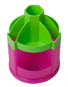 Підставка-органайзер ZiBi FUN салатово-рожева кругла пластик (ZB.3019-1510)