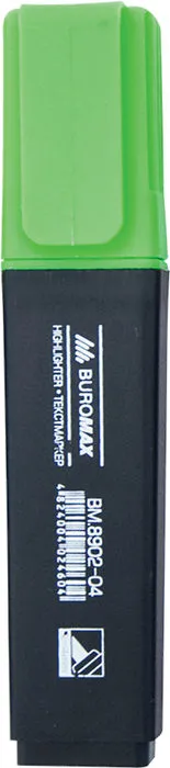 Маркер текстовий Buromax JOBMAX зелений 2-4 мм клиноподібний (BM.8902-04)