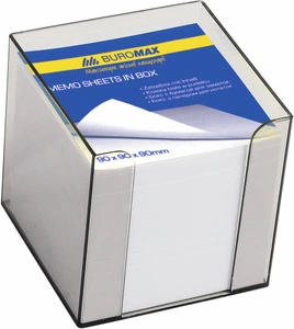 Підставка для паперу Buromax димчаста куб пластик (BM.2290-02)