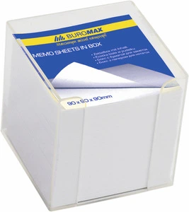 Підставка для паперу Buromax прозора куб пластик (BM.2290-03)