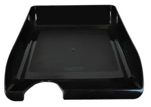 Лоток горизонтальний Buromax чорний пластик на 1 відділення (BM.6000-01)