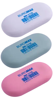 Гумка Buromax стирає олівець асорті (BM.1112)