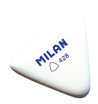 Гумка Milan QUESITO 428 51х46х13 мм. стирає олівець колір білий (ml.428)