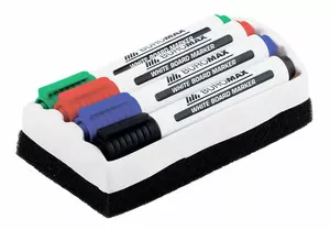 Набір маркерів для дошок Buromax асорті 2-4 мм круглий 4 шт. з губкою (BM.8800-84)