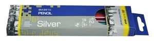 Олівець чорнографітний Buromax Diamond Pencils асорті дерев'яний тригранний HB з гумкою (BM.8510)