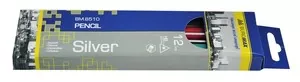 Олівець чорнографітний Buromax Diamond Pencils асорті дерев'яний тригранний HB з гумкою (BM.8510)