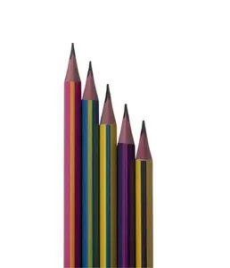 Олівець графітний RAINBOW HB, з гумкою, туба **