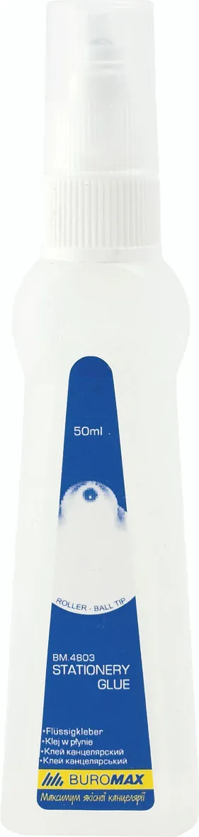 Клей силікатний Buromax 50 г силікат кульковий механізм (BM.4803)