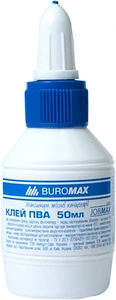 Клей канцелярський Buromax JOBMAX 50 г PVA ковпачок-дозатор (BM.4851)