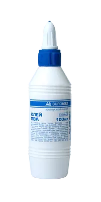 Клей канцелярський Buromax JOBMAX 100 г PVA ковпачок-дозатор (BM.4852)