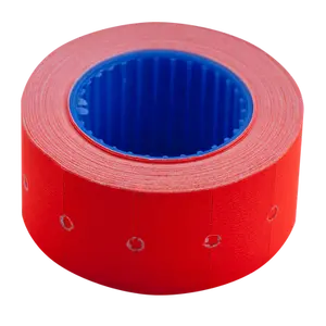 Цінник прямокутний Buromax 22х12мм 6м 500шт зовнішня намотка малиновий (BM.282101-29)
