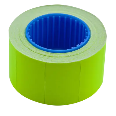 Цінник прямокутний Buromax 26х16мм 6м 375шт зовнішня намотка жовтий (BM.282103-08)