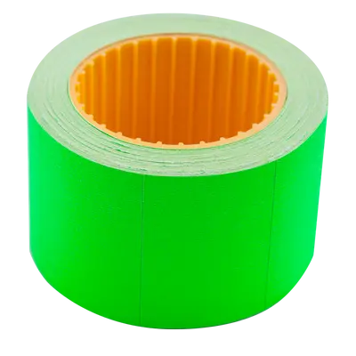 Цінник прямокутний Buromax 35х25мм 6м 240шт зовнішня намотка зелений (BM.282105-04)