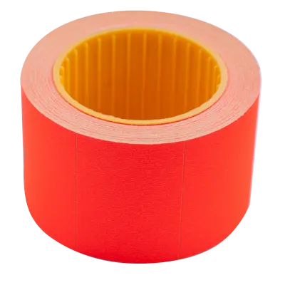 Цінник прямокутний Buromax 35х25мм 6м 240шт зовнішня намотка червоний (BM.282105-05)