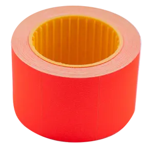 Цінник прямокутний Buromax 35х25мм 6м 240шт зовнішня намотка червоний (BM.282105-05)