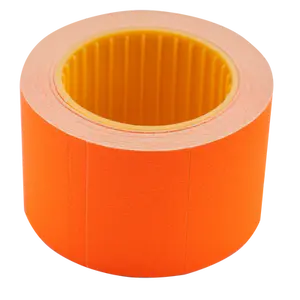 Цінник рямокутний Buromax 35х25мм 6м 240шт зовнішня намотка помаранчевий (BM.282105-11)