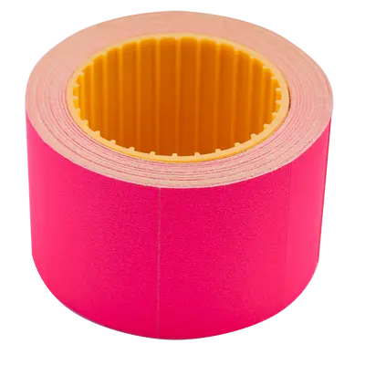 Цінник прямокутний Buromax 35х25мм 6м 240шт зовнішня намотка малиновий (BM.282105-29)