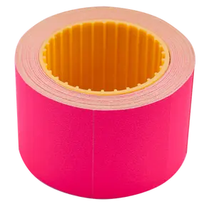 Цінник прямокутний Buromax 35х25мм 6м 240шт зовнішня намотка малиновий (BM.282105-29)