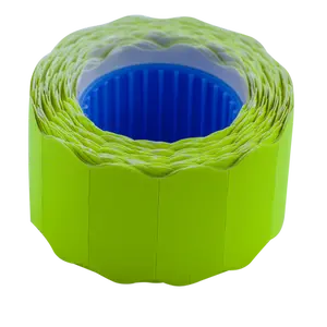 Цінник фігурний Buromax 26х12мм 500шт 6м зовнішня намотка жовний (BM.282202-08)