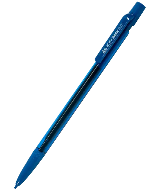 Олівець механічний Buromax  чорний пластиковий круглий HB 0.5 мм з гумкою (BM.8654-55)
