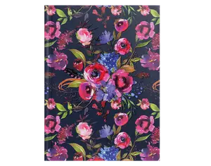 Блокнот FLORA А6 64арк. клітинка тверда палітурка синій (BM.24614102-03)