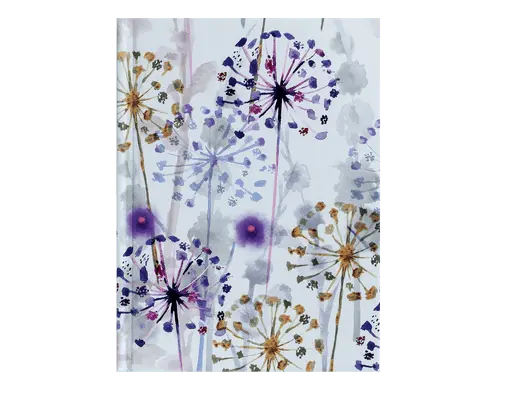 Блокнот FLORA А6 64арк. клітинка тверда палітурка фіолетовий (BM.24614102-07)