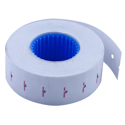 Цінник прямокутний Buromax 22х12мм 12м 1000шт внутрішня намотка білий (BM.281101-12)