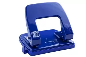 Діркопробивач Buromax металевий 8 см 25арк синій (BM.4030-02)