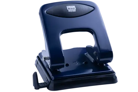 Діркопробивач Buromax металевий 8 см 40арк  синій (BM.4032-02) 