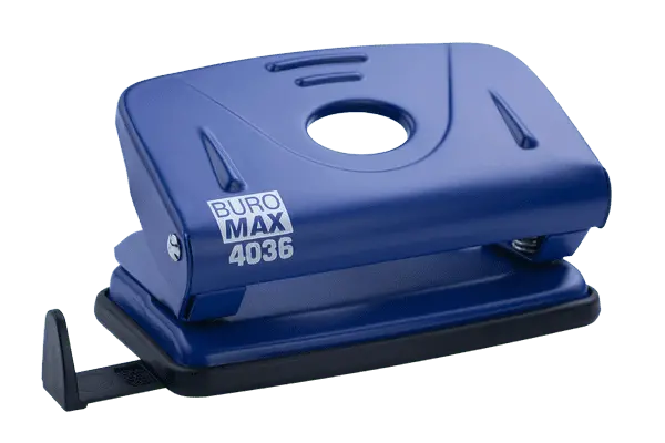 Діркопробивач Buromax металевий до 10арк  синій (BM.4036-02)