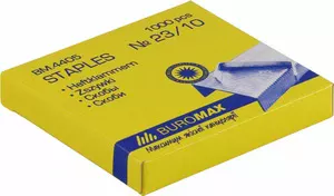 Скоби Buromax ЛЮКС №23/10 метал 1000шт. (BM.4405)