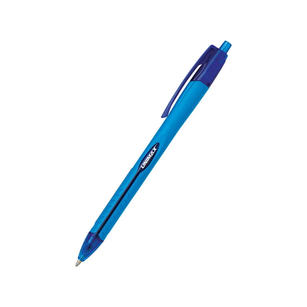Ручка кулькова автоматична Unimax Aerogrip чорнило синє 0.7 мм пластик (UX-136-02)