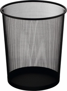 Корзина офісна для паперу Buromax чорний металева 19 л 295x238x345 мм (BM.6270-01)