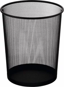 Корзина офісна для паперу Buromax чорний металева 19 л 295x238x345 мм (BM.6270-01)