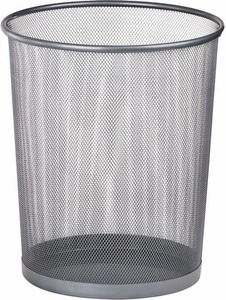 Корзина офісна для паперу Buromax сірий металева 19 л 295x238x345 мм (BM.6270-24)