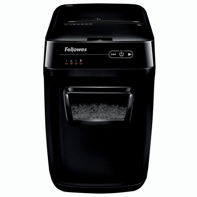 Знищувач паперу Fellowes AutoMax 130C 130 арк фрагменти 4x51 мм кошик 31 л (f.U4680101)