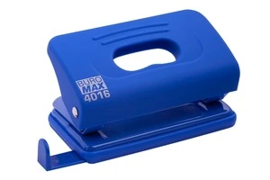 Діркопробивач Buromax пластиковий RUBBER TOUCH до 10арк  синій (BM.4016-02)