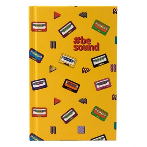 Блокнот Kite BeSound-1 А6 80 арк. клітинка тверда політурка жовтий (K19-199-1)