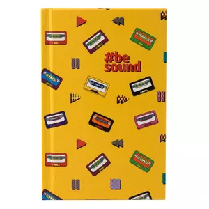 Блокнот Kite BeSound-1 А6 80 арк. клітинка тверда політурка жовтий (K19-199-1)