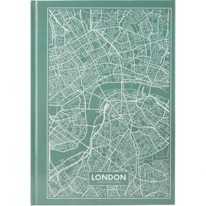 Зошит офісний Axent Maps London А4 96 арк. клітинка тверда палітурка бірюзова (8422-516-A)